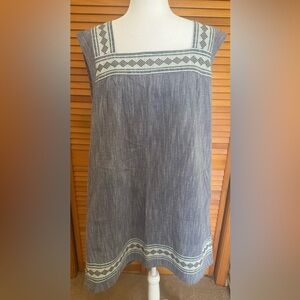 Faherty Hailee Dress, Navy Jacquard, NWT, XL